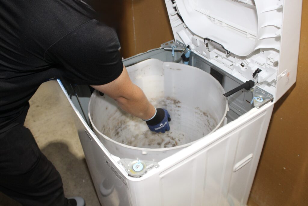 洗濯機(外槽)の清掃・掃除(クリーニング)